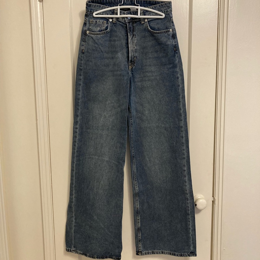 H&M wide leg jeans